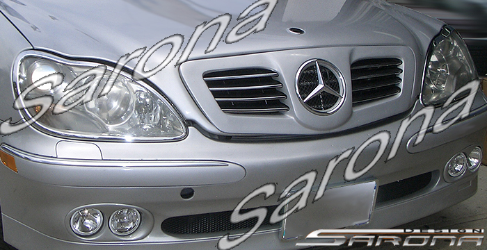 Custom Mercedes S Class Sedan Grill (2000 - 2002) - $399.00 (Manufacturer Sarona, Part #MB-005-GR)
